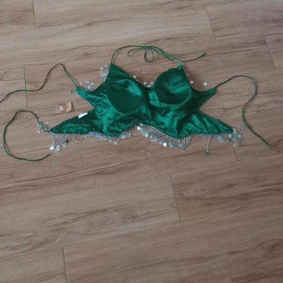 Y2K Beaded Sequin Butterfly Halter Fairy Top - Picture 2 of 5